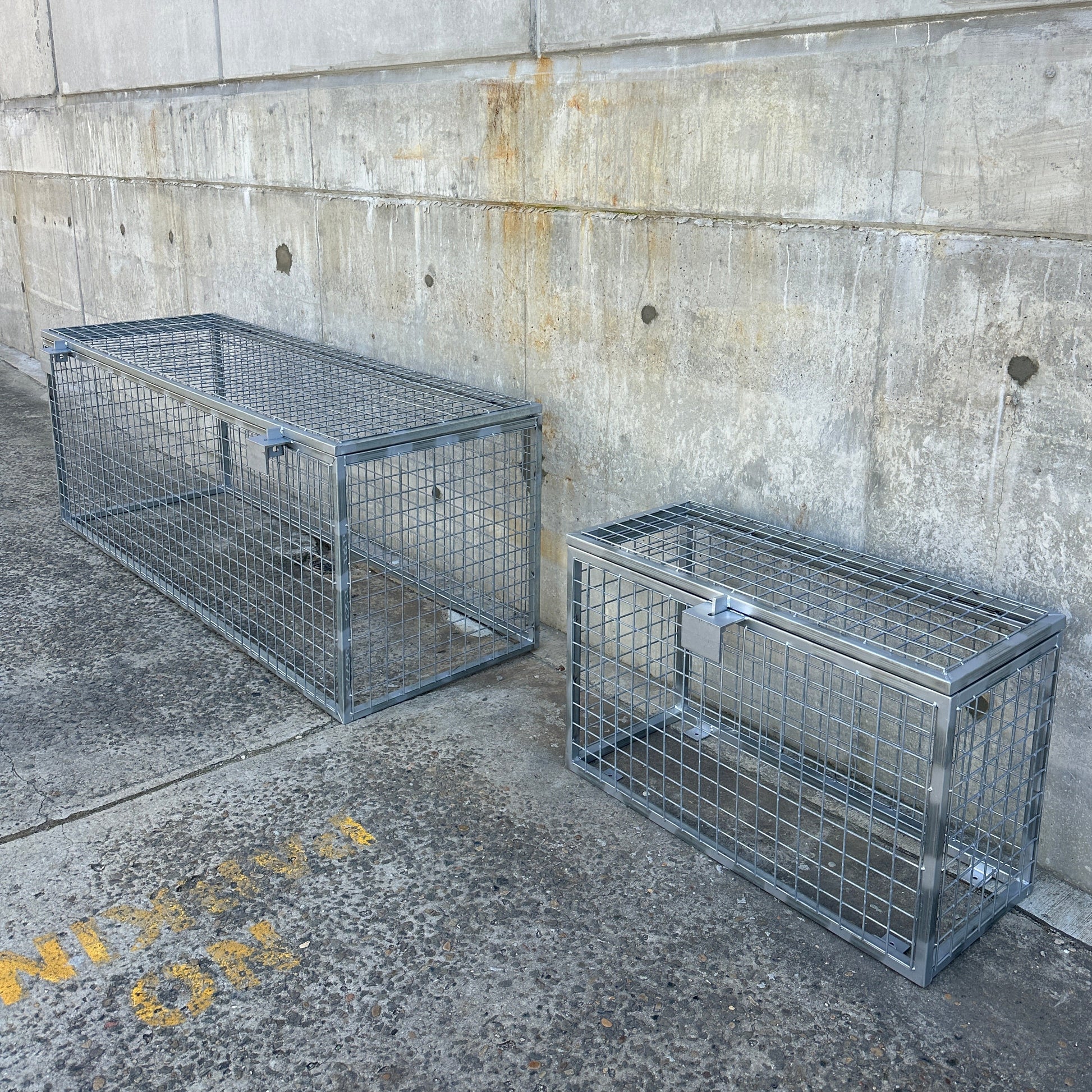 Comparison of small vs medium meter cage sizes